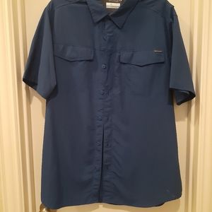 Mens Short Sleeve button down shirt